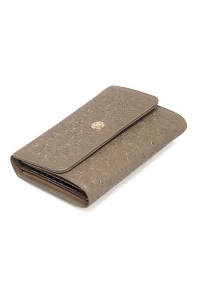 Tergan Жіночий гаманець з натуральної шкіри бежевого кольору - S1CB00005788-B56