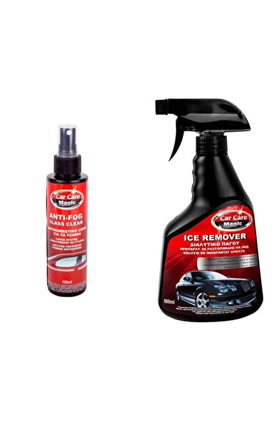 Zet Set iarnă pentru mașină – Spray îndepărtare gheață parbriz 500 ml + Spray...