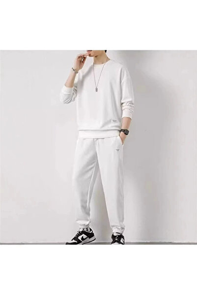 Nonebranded Chaolunbu Men's Waffle Knit Set, Loose Casual Autumn/Winter New L...