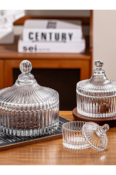 b11 Multi-purpose glass jar with lid