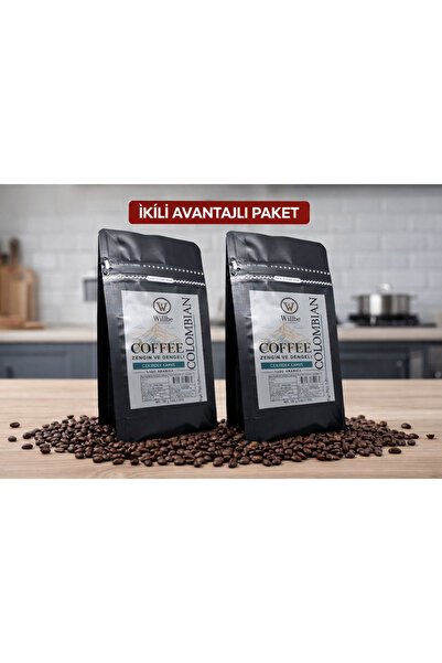 WİLLBE COFFEE WİLLBE COLOMBIAN ÇEKİRDEK KAHVE 250g+250g