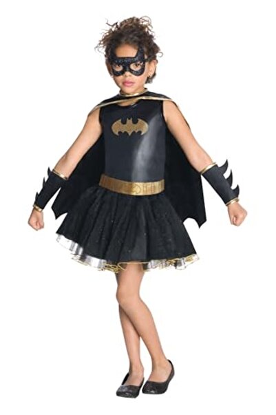 Toybox Batgirl Tutu Girl Costume With Wristlets Mask & Cape For Kids, Size L