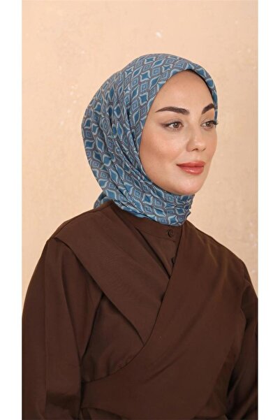 locella Lo'cella Pamuklu Soft Eşarp 4522-10 Deniz Mavi