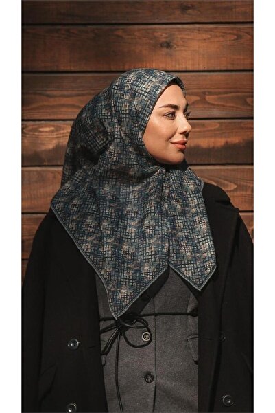 locella Lo'cella Pamuklu Soft Eşarp 4521-10 Koyu Mavi