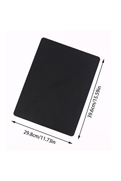 Choice8 مفرش طاولة فردي طاولة أسود من السيليكون، مقاس 40×30 سم، وحصيرة طاولة ...