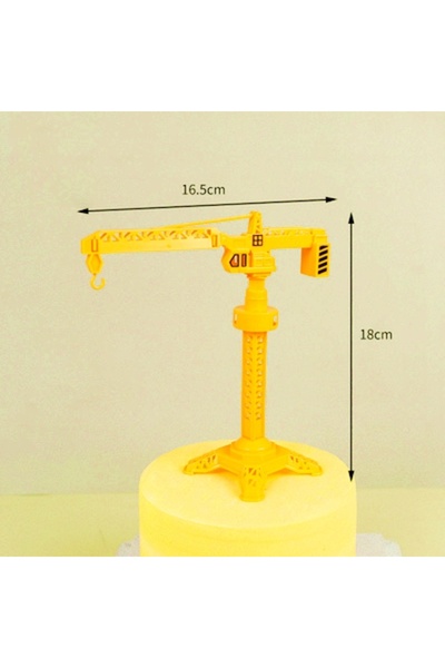 Choice28 1pcs Engineering Ctruction Cake Topper 0-9 Birthday Party Tractor Tr...