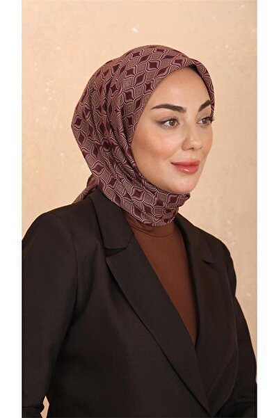 locella Lo'cella Pamuklu Soft Eşarp 4522-3 Mürdüm