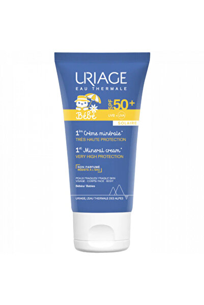 Uriage Cremă minerală de protecție solară 1er Bebe, SPF 50+, 50 ml