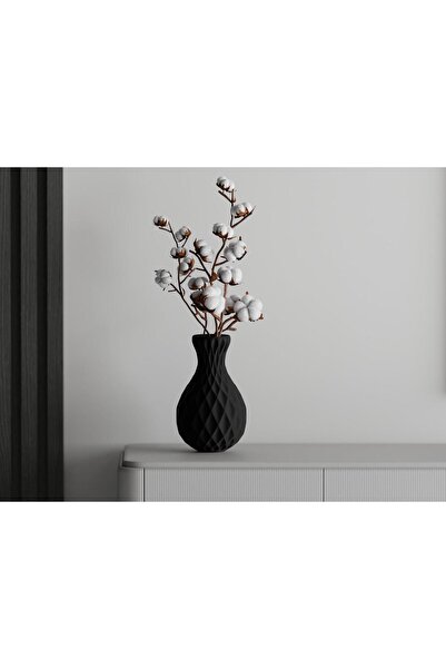 Sani Decorative vase Sani, Milano 121 x 121 x 200 mm, Matt Black