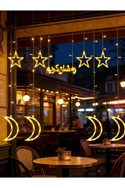 Yoawllty Ramadan Decorations for Home, Star Moon String Lights - 8 Modes Fair...