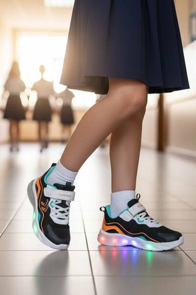 hummel حذاء رياضي للأطفال من JOJO JR. حذاء مضيء 900732-2442BLACK-C5