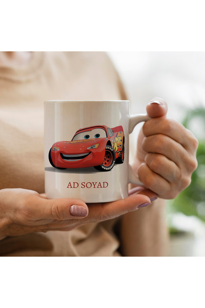 MAĞAZA DEPOM Kişiye özel Mcqueen baskılı kupa bardak