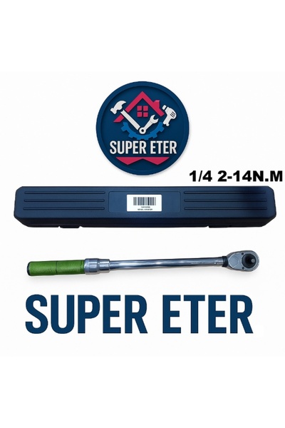 super ETER 1/4" Ratchet Torque Wrench Model 10005955 – 2–14 N·m Precision Too...