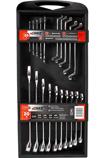 VERKE Set de chei fixe, 20 bucăți 6-32mm, V35338,