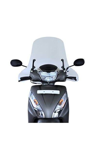 ABV TVS Jupiter 110-125 El Korumalı Şeffaf Tur Camı 58x72 cm (23-26) + Bağlantı Ekipmanı