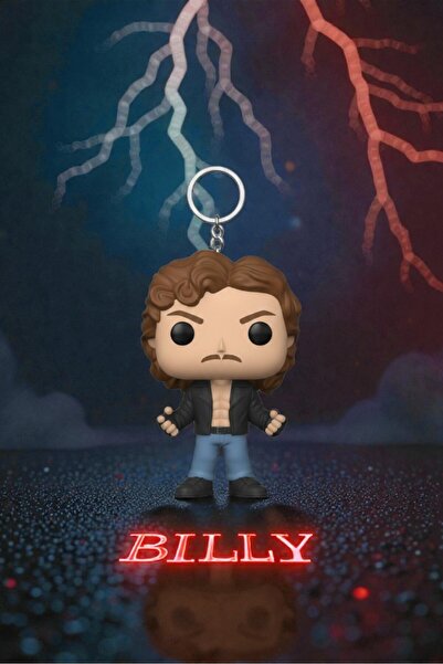 Lades Stranger Things Funko Pop Figure Keychain – Billy Collectible Key Ornament