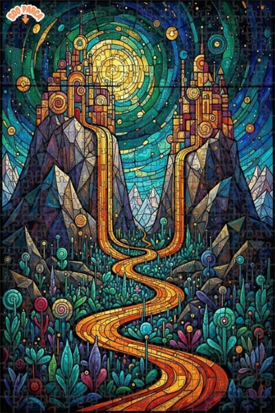 Teona Ahşap لغز خشبي رائع ذو طابقين بإطار فني 500 قطعة 50x30