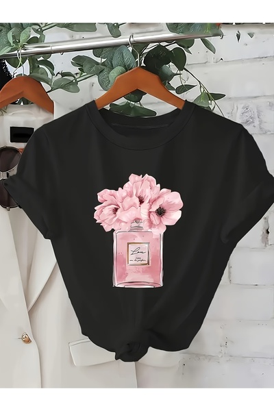 trendypassion Tricou unisex cu design imprimat și detalii parfumate