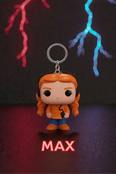 Lades Stranger Things Funko Pop Figure Keychain – Max V1 Collectible Key Orna...