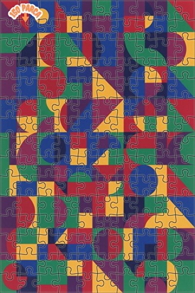 Teona Ahşap لغز خشبي بإطار من طابقين بنمط هندسي فني حديث 150 قطعة 20x30