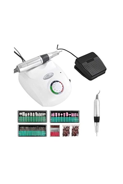 GIRLS CORNER Kit unghii freza pila electrica unghii false 45W, 35000 rpm, alb...