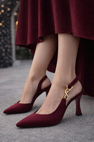 Firibu Kadın Topuklu Ayakkabı Sivri Burun Şık Klasik Abiye Günlük 41-42 Özel ...