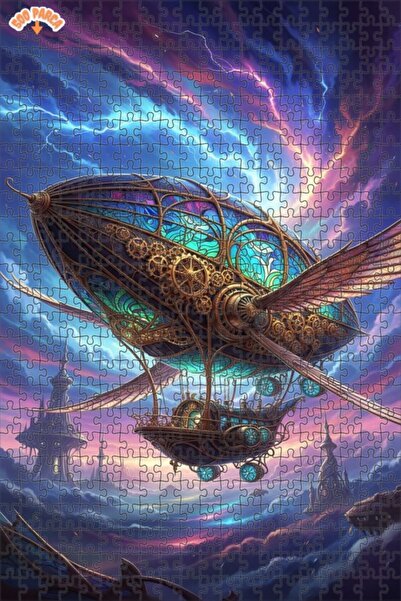 Teona Ahşap لغز السماء الغامضة: لوحة زيتية لراكبي السماء، أحجية خشبية مؤطرة ب...