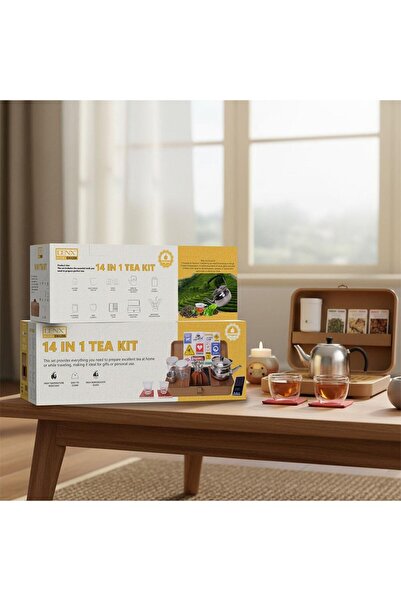 Denx Complete 14-in-1 Tea Set for Camping and Travel