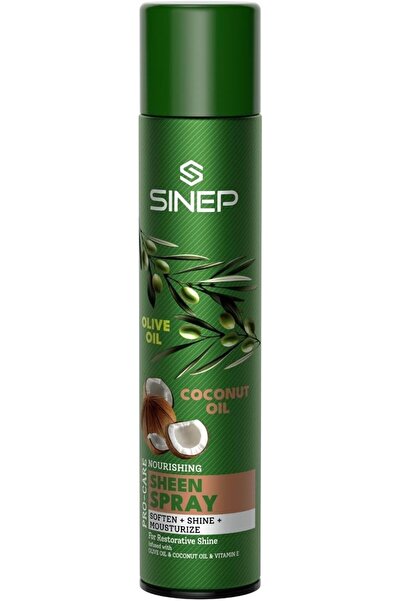 Sinep بخاخ لمعان الشعر بزيت الزيتون وجوز الهند وفيتامين هـ، مرطب، يمنح الشعر ...