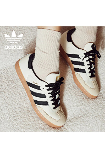 Adidas Originals Unisex Street Style Samba OG Shoes Cream White Sand Strata