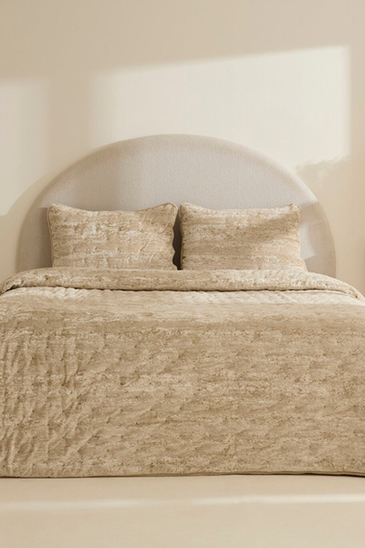 Karaca Home Clement Double Bedspread Set Beige