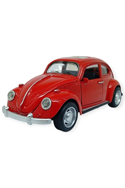 Seher Sesli Işıklı Vosvos Araba 15 cm - 32111D - Kırmızı
