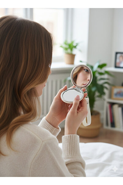 burjalmodah Small portable makeup mirror for everyday use