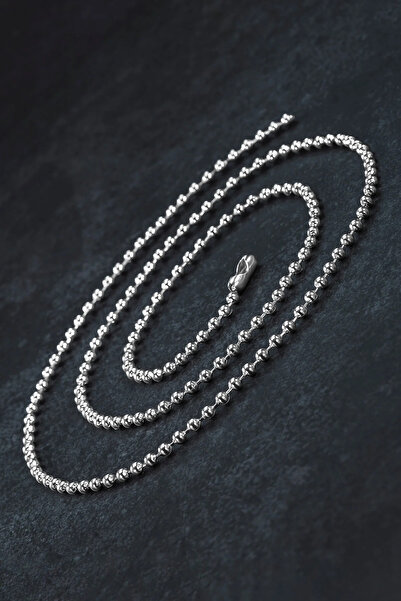 Takı Dükkanı Men's Unisex Ball Chain Necklace Bbk57