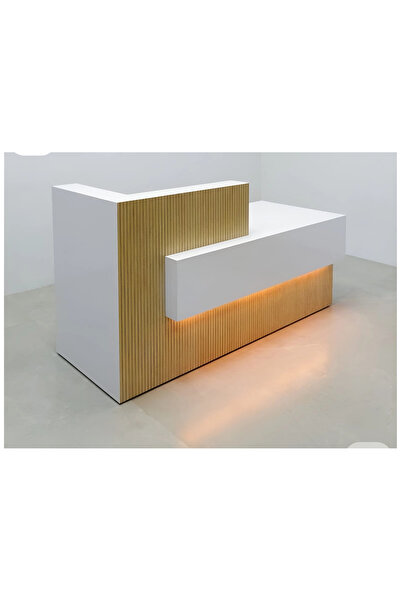 PalmirAtic Nordic-Glow Akustik Panelli Karşılama Bankosu