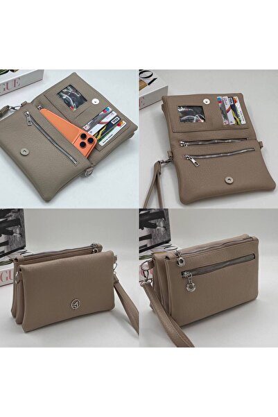 Handley Луксозна чанта портмоне с много джобове за ръка и рамо