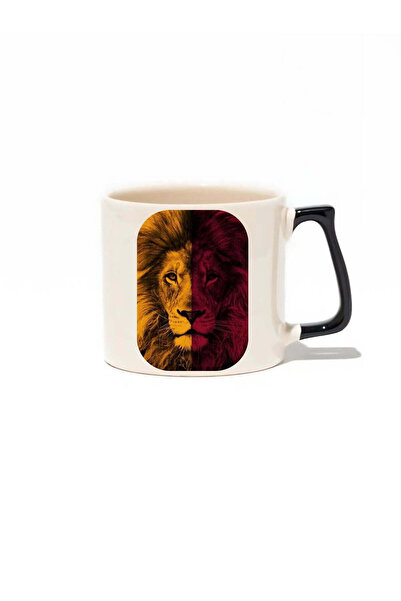baskigo.com Yellow Red Lion - Gift Ceramic Mug