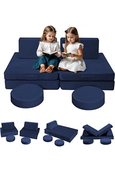 Ominii أريكة سرير للأطفال، كرسي أريكة معياري للأطفال الصغار لغرفة اللعب، طقم ...