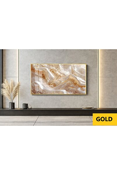 EvoraArt Koleksiyonu:SİYAH BOŞLUKTA RENK PATLAMASI Çerçeveli Temperli Tekli Y...