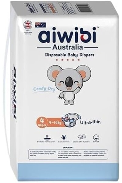 Aiwibi Comfy Dry Disposable Baby Pants – Super Absorbent-Large, 44