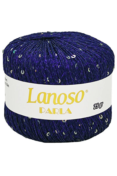 Lanoso Parla Simli Pullu El Örgü İpi 4551 Lacivert