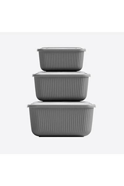 Anka Ticaret 3 Interlocking Snaplid Rectangular Storage Containers (600Ml-110...