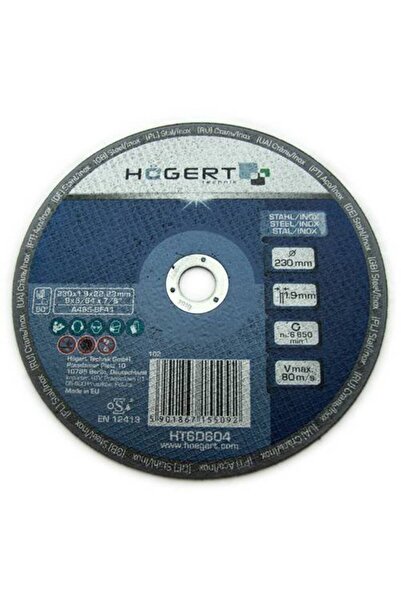 Hogert Stainless steel grinding disc, Hogert, HT6D604, 230x1.9mm, 22.23mm