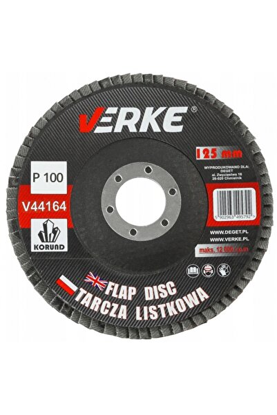 VERKE Metal and wood sanding disc, 125mm P100, V44164,