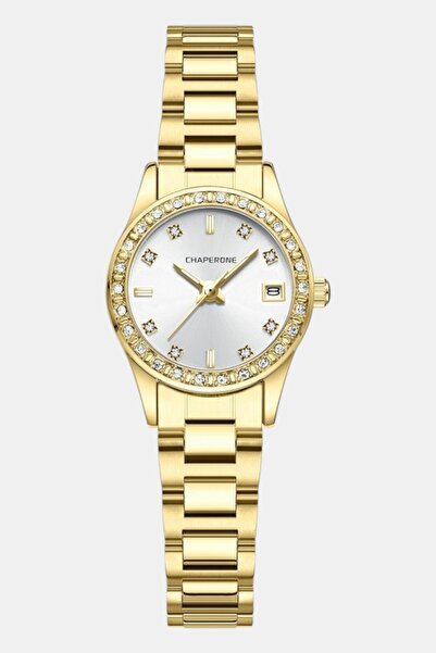 Chaperone Kadın Kol Saati Minimal Beyaz Kadran Çelik Kordon Hediyelik C002336