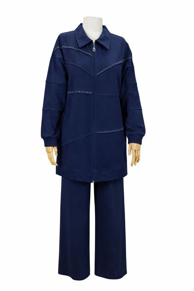 JOOQSTORE Zippered Stone Suit