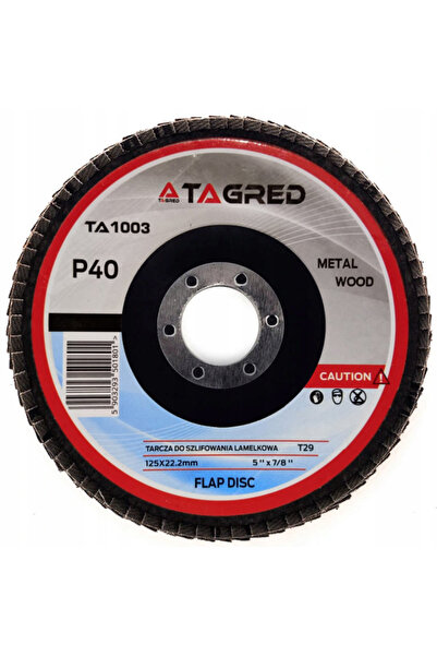 Tagred Professional Metal grinding disc Tagred TA1003, 125mm/22.2mm, P40