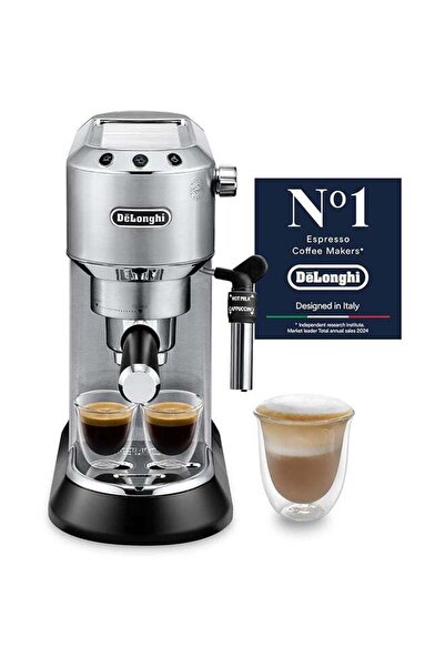 De'Longhi Dedica Coffee Machine, Barista Pump Espresso and Cappuccino Maker