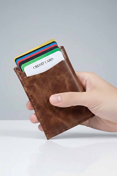 vynor atelier Men's Mechanism Vegan Leather Card Holder Wallet