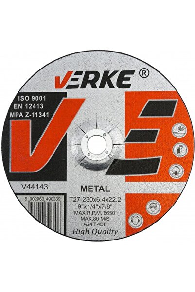 VERKE Metal cutting disc, 230mm, V44143,